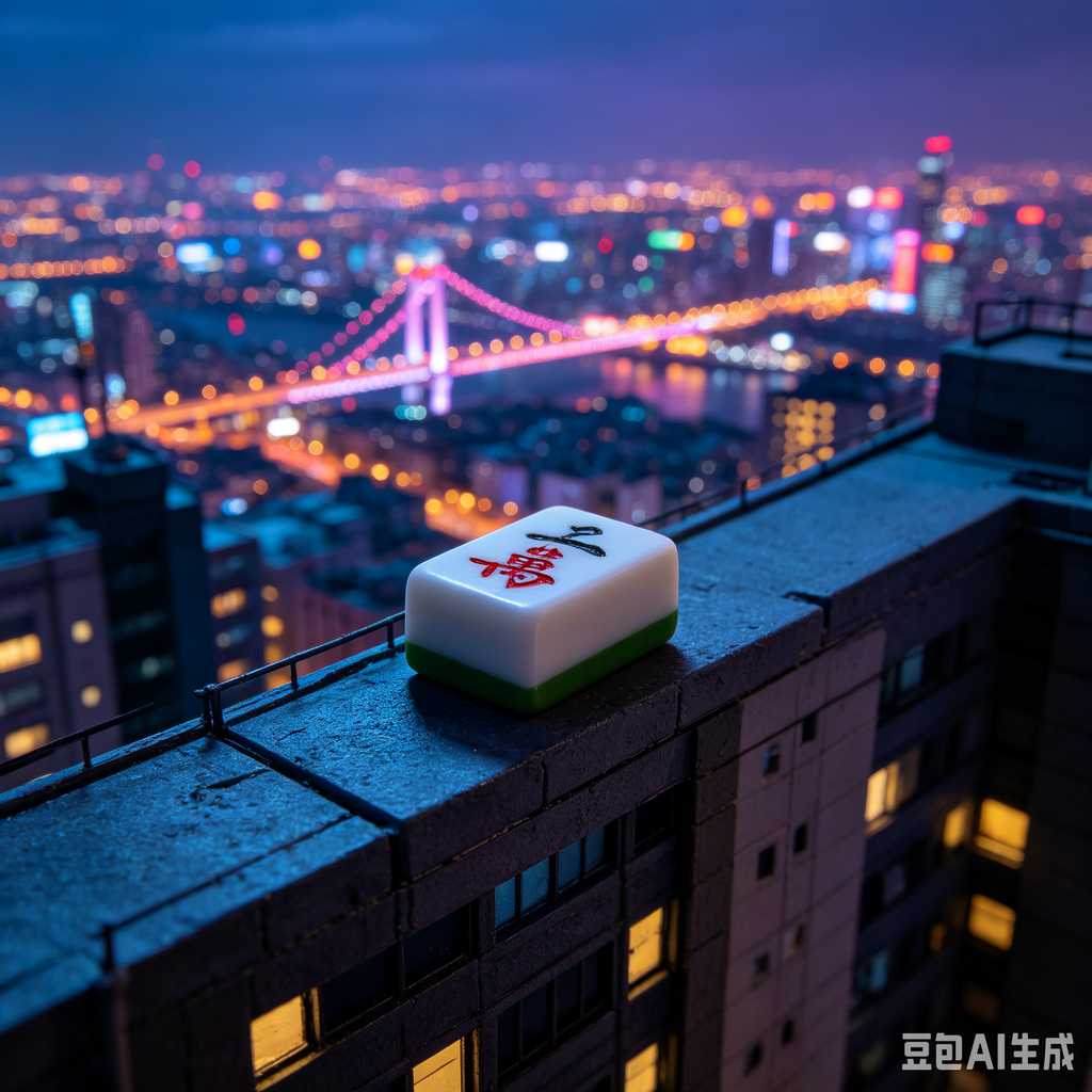 stylish text mahjong set