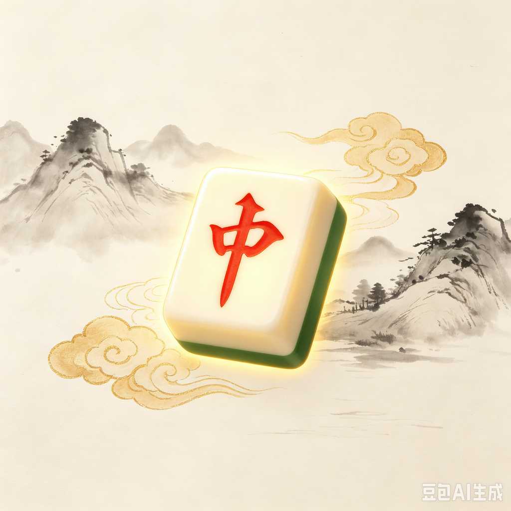 floral design mahjong set